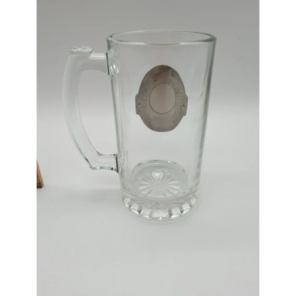 Guinness Beer Glass Mug Tankard with Metal Badge Limited Edition Heavy